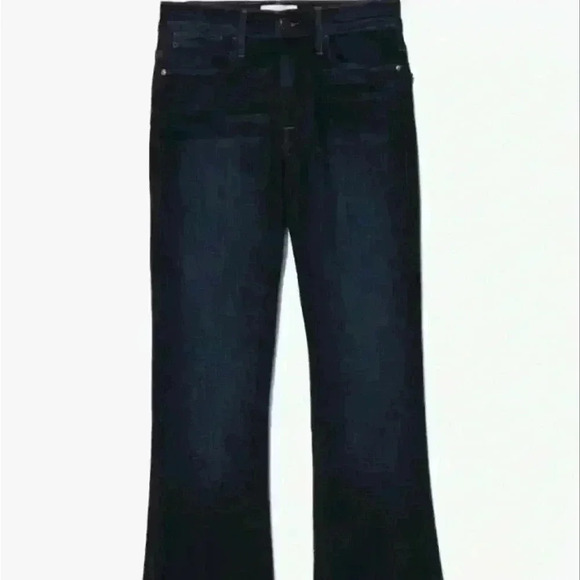 FRAME Le One Flare High Rise Slim Flare Denim Jeans - Picture 1 of 1